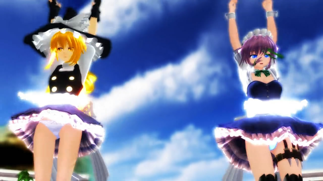 【MMD】咲夜・魔理沙のミニス[00_00_15][20150914-202948-1].JPG